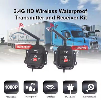 2.4G Transmissor sem fio Receptor AHD Adequado para Caminhão Autobus Caminhão Câmera Transmissor Device sem fio
