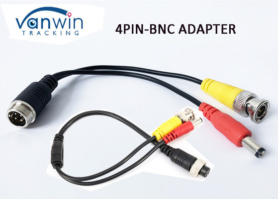 4 comprimento audio do cabo 23cm de Pin Aviation Connector Cable BNC RCA DVR