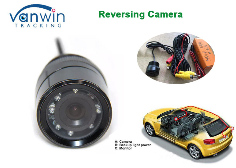 Câmeras escondidas carro 12V Mini Backup Rear View Camera de HD 720P 1080P com luz da noite do IR