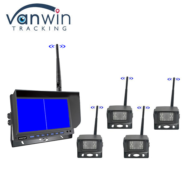 Monitores digitais sem fio de 7 polegadas kit de câmera de veículo TFT Monitor de carro para veículo pesado