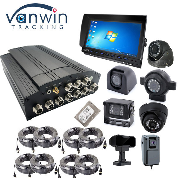 4G 5G 1080P 8 canais Sistemas de câmeras DVR móveis para ônibus escolar com software cliente livre