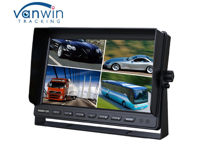 24V Van TFT LCD Color Monitor for Car 10,1 polegadas monitor LCD com entrada de vídeo de 4 canais