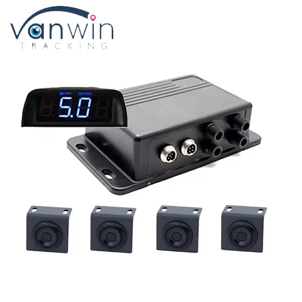 0.4-5m Sistema de radar anti-colisão de alcance de detecção com grande display LED e alarme de bip