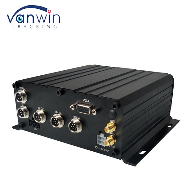 NVR móvel de 8 canais com H.264 HDD 1080P Hard Disk Remote 3G 4G GPS Wi-Fi Veículo Bus Truck Monitoramento de rede