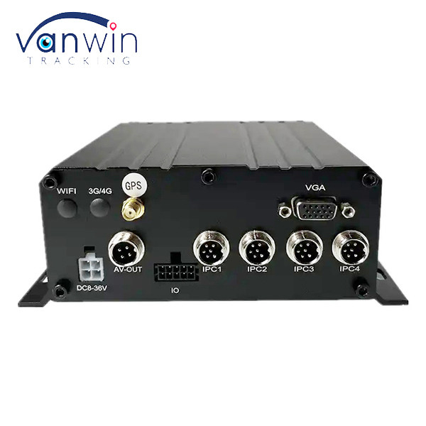 4CH MNVR com HDD SSD Suporte 4G GPS Wi-Fi para Truck Bus Remote Vehicle Network Monitoring