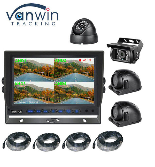 9 polegadas AHD Car HD Screen Bus Security Ahd 960P Quad View Car Monitor Para Trailer de caminhão
