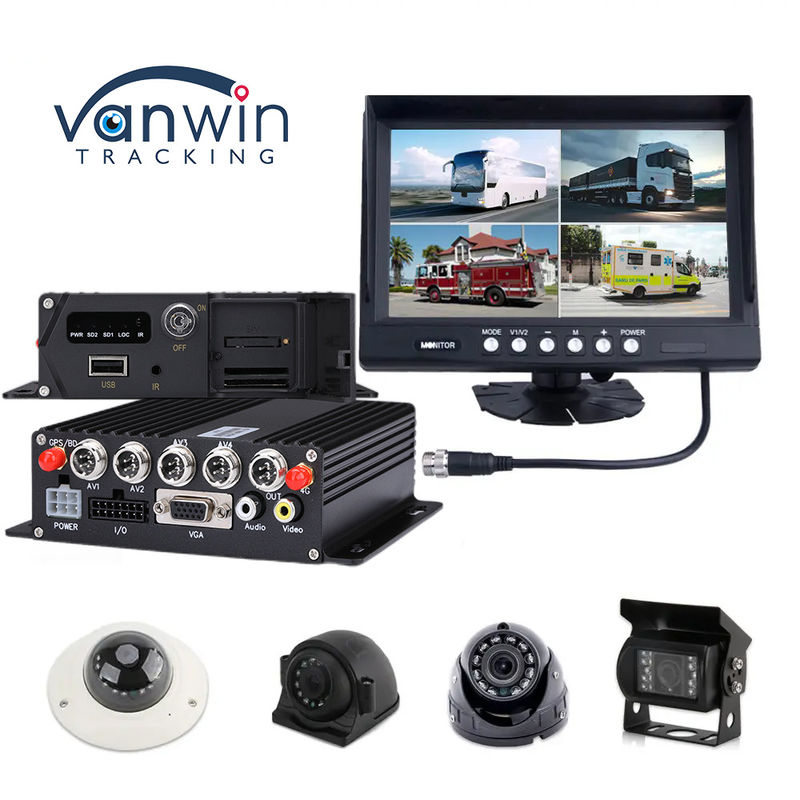 AI MDVR 4CH 1080P H.265 HHD Mobile DVR Dashcam Recorder GPS Mobile