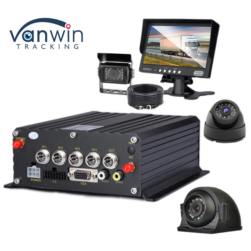 4CH 1080P H.265 Cartão SD DVR móvel GPS Tracker para Instrumento de Gravação de Carro