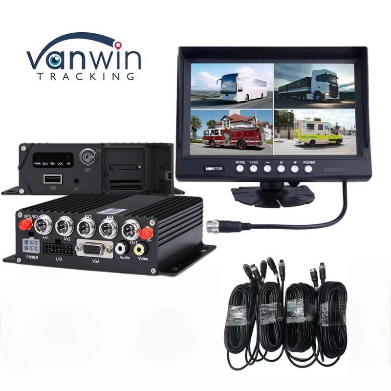 Smart 4CH/8CH H.265 SD 1080P Mobile DVR para pesquisa de vídeo e faixa de temperatura -20C a 70C