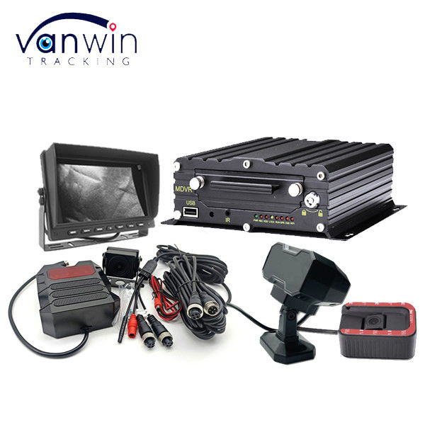 4CH 1080P SD MDVR Monitorização e rastreamento em tempo real 4G AI ADAS DMS DVR móvel para ônibus e caminhões Sistema de CCTV