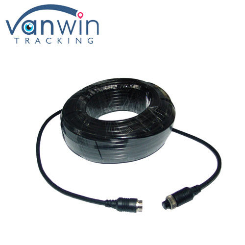 20m Grade de aviação GX12 4pin Homem para Fêmea câmera de retrocesso câmeras de visão traseira cabo de extensão para DC 12V/24V conexão