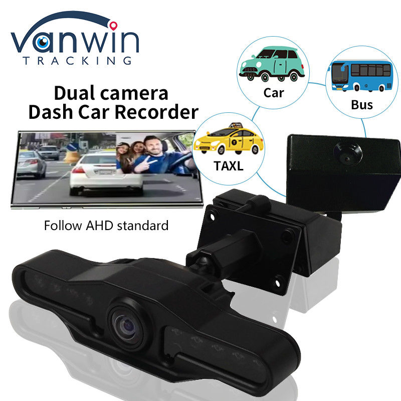 2 câmeras lente 2,9 polegadas AHD Dash Cam Recorder com Super Wide Angle Dual Lens Video Recorder