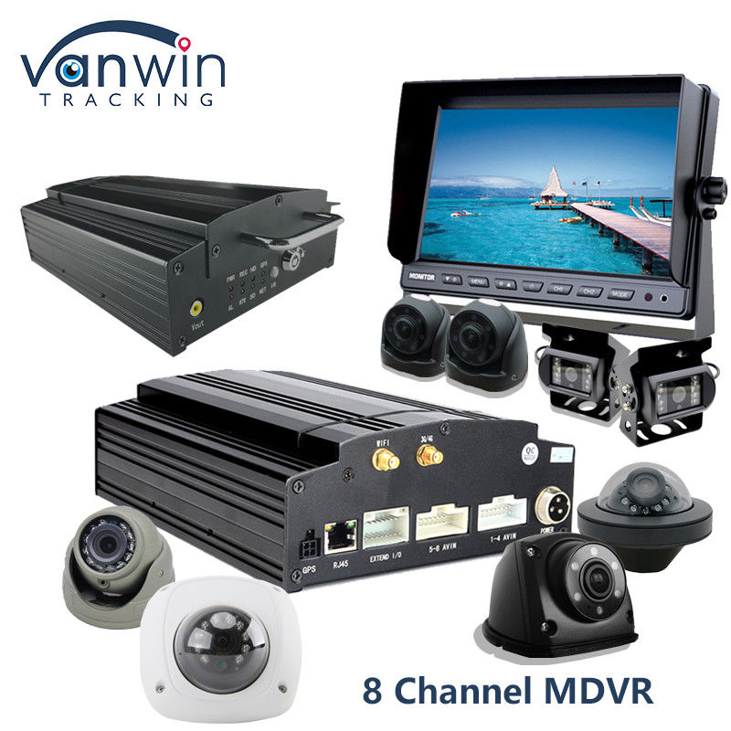 4G Wifi GPS MDVR Camera System 8CH Mobile Digital Video Recorder para veículo de ônibus e caminhão