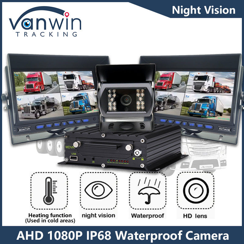 1080P AHD IP68 Câmera de vigilância de automóveis IR de visão noturna Câmera de veículo para autocarro