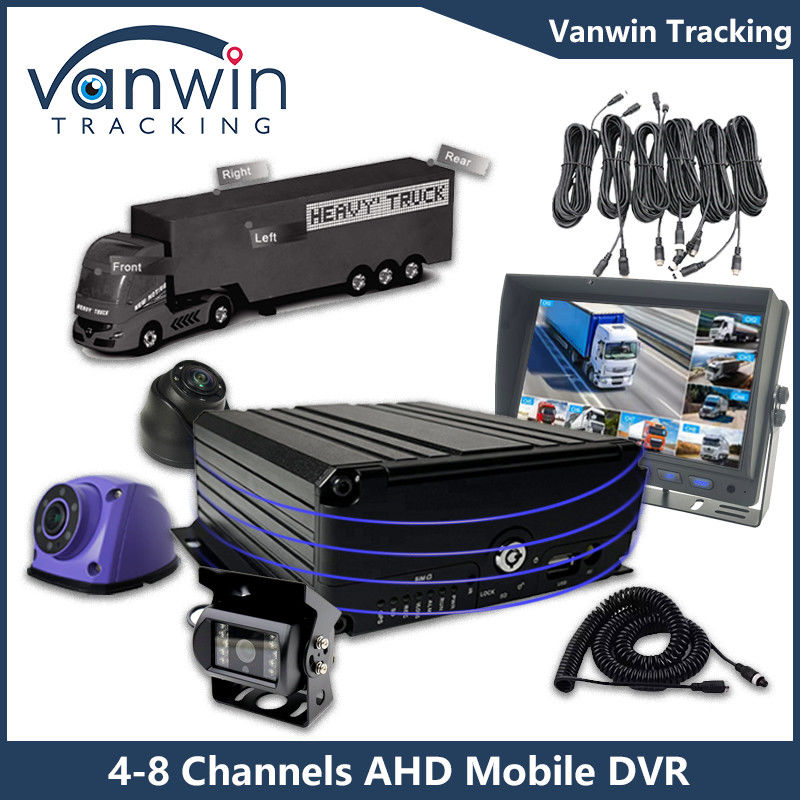 AHD 8CH HDD Remote Control Mobile DVR 1080P 4g Função GPS Monitoramento de Segurança do Veículo Cmsv6 MDVR