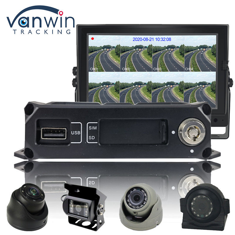 H.264 4CH HD 1080P DVR móvel 4G GPS WIFI SD Card MINI MDVR para monitoramento de vídeo de carro