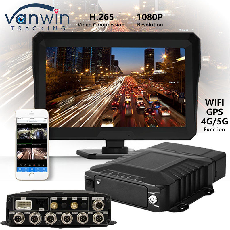 8CH 1080P AHD HDD Mobile DVR Com 4G GPS MDVR Recorder Truck Security Monitor Alarm System