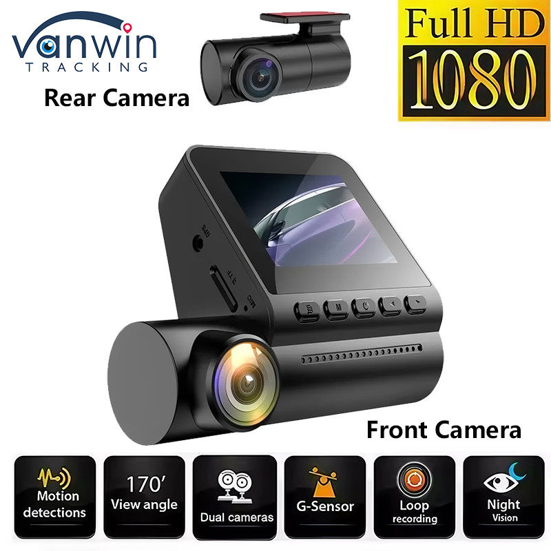 Full HD 4K Dash Cam Dual Lens Gravador de vídeo Visão noturna Monitor de estacionamento Dashcam