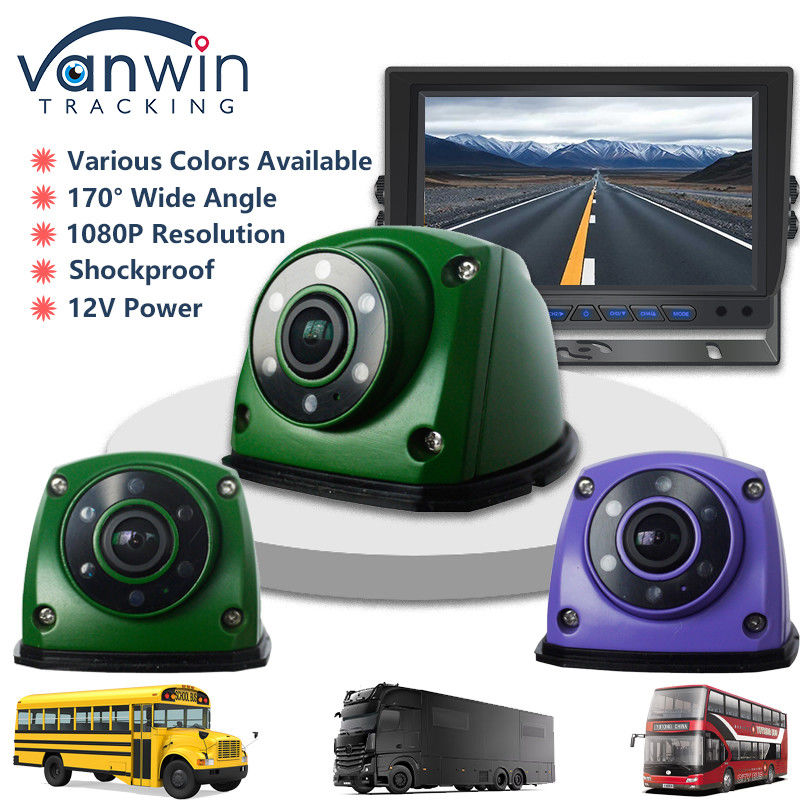 IP69 1080P Câmera de carro Câmera lateral AHD Com 6pcs luzes IR Câmera de Super Visão Noturna