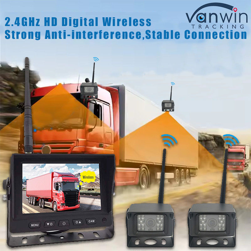 5 polegadas Digital HD DVR Wireless Truck Backup Camera Monitor Sistema Quad View Screen