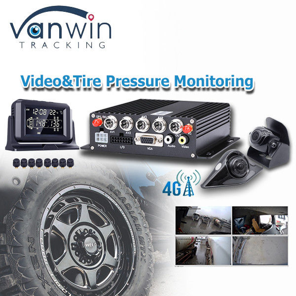 4CH 8CH SD Mdvr Monitoramento da pressão dos pneus e do combustível