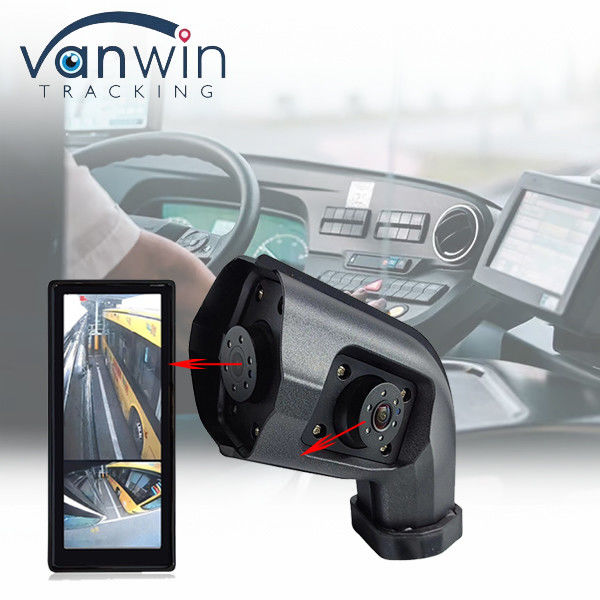 AHD 1080P DVR à prova d'água 12,3 polegadas Frente traseira área cega Monitor de carro com retrovisão lateral câmera de visão