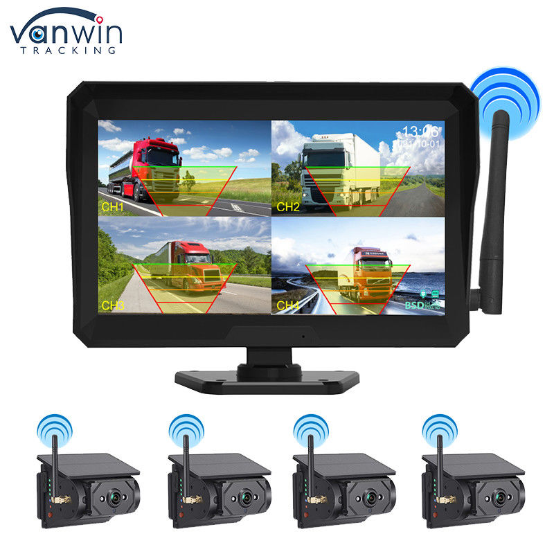 10.1 polegada 1080P Wireless Car Monitor Camera Kit Night View Função Camera Split Monitor