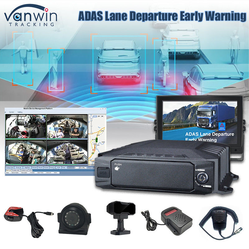 8CH 1080P Ai HDD Mobile DVR Monitorização e rastreamento em tempo real 4G Ai Adas DMS MDVR Sistema de CCTV