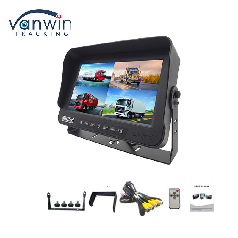 10.1 polegada AHD 1080P MDVR Monitor 4 canais Full HD impermeável split display Monitor para veículo