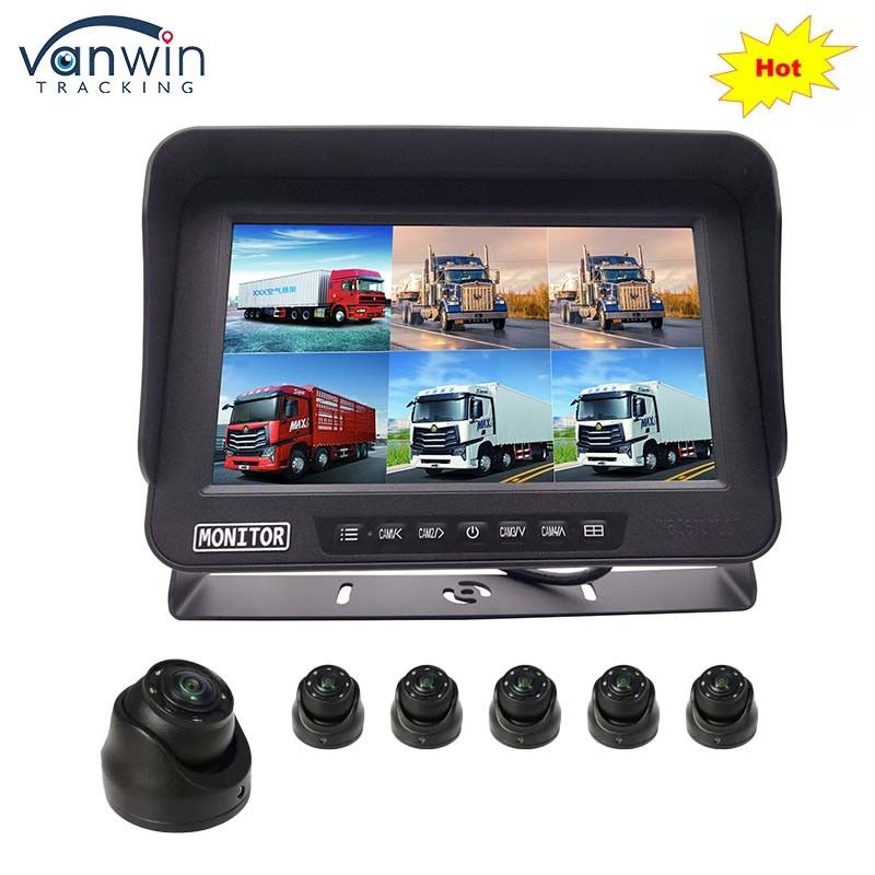 AHD 1080P MDVR Monitor 10,1 polegadas 6 canais à prova d'água Split Display Monitor Cartão SD Para Veículo