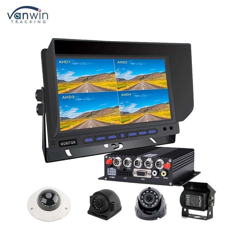 AHD/CVBS Multiple Video Mixed Input 4 Channel 7 Inch Split Display Car Monitor para veículo