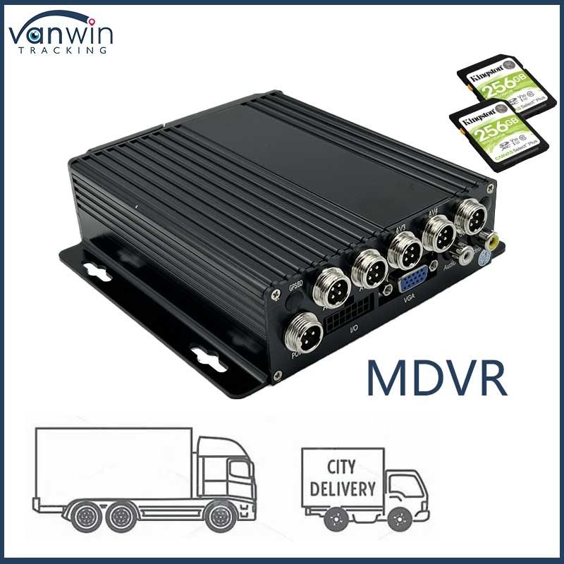 4CH 1080P Dual SD Card DVR móvel 4G GPS1080P Função GPS do veículo 12 meses de garantia