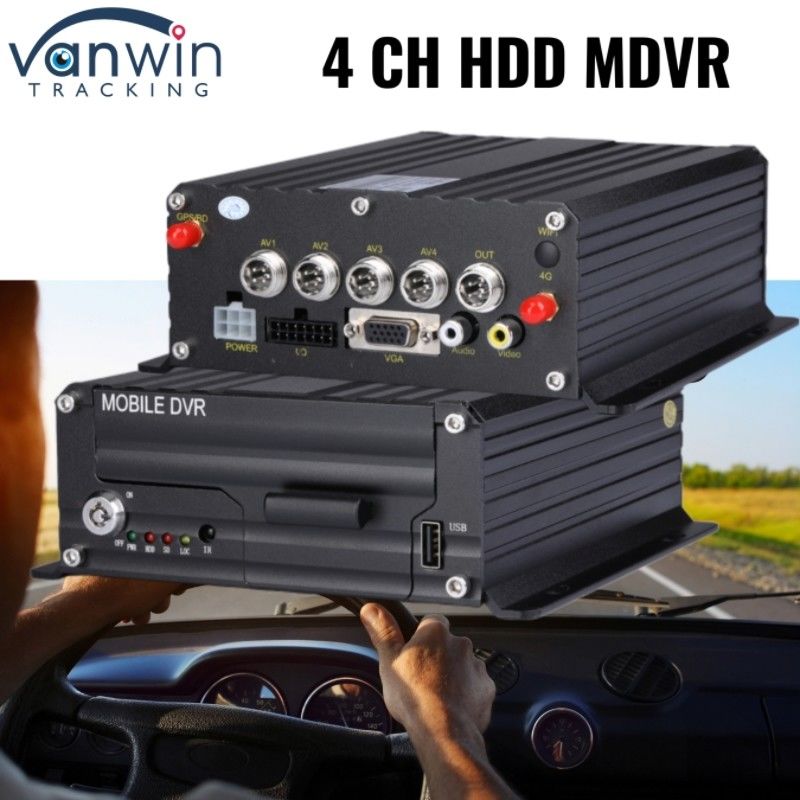4CH 1080P DVR Fleet Management System Gravador de vídeo digital HDD com rastreador de veículos GPS 4G