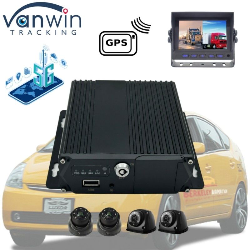 5G GPS Vehicle Tracker 4 Channel SD Card MDVR para táxi de ônibus Suporte de van Serviço OEM