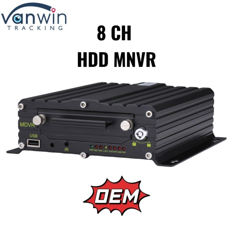 Disco rígido de 8 canais, gravador de vídeo de rede móvel, sistema profissional de monitorização de veículos para a frota de camiões e autocarros