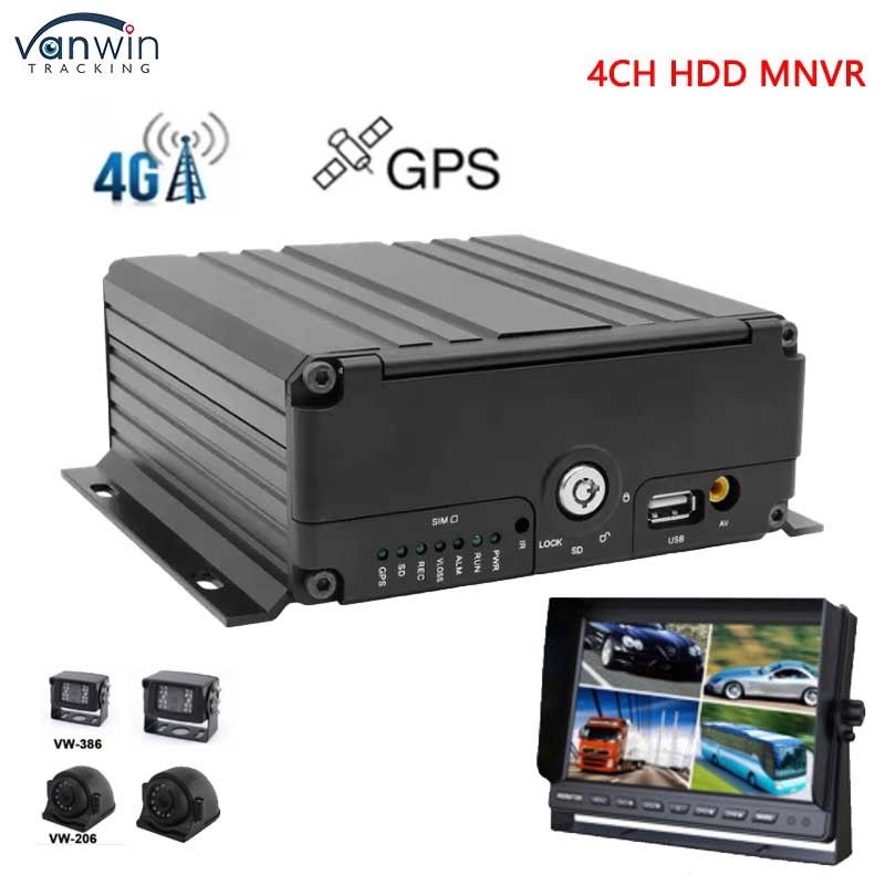 4 canais NVR móvel com 1080P Remote 3G 4G GPS Wi-Fi Veículo Bus Truck Network Monitoring