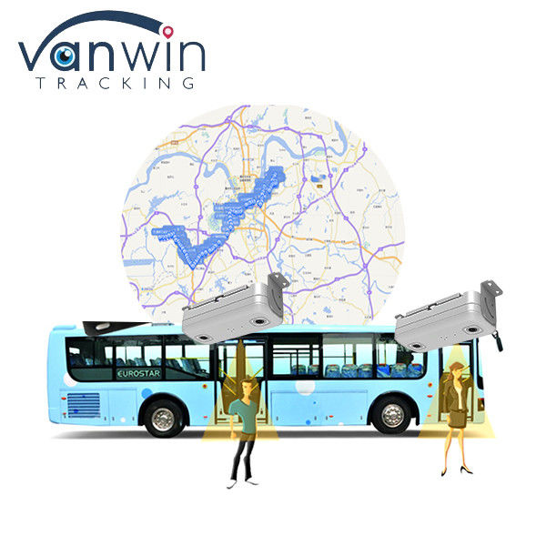 Contador automático de pessoas de dois ônibus e 6CH ADAS DMS HDD SD GPS 4G MDVR com sistema de monitoramento remoto