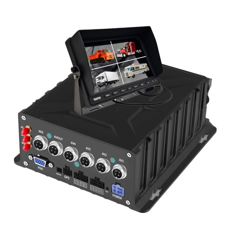 DVR móvel versátil de 4 canais com função ADAS BSD DMS Sistemas avançados de assistência ao condutor