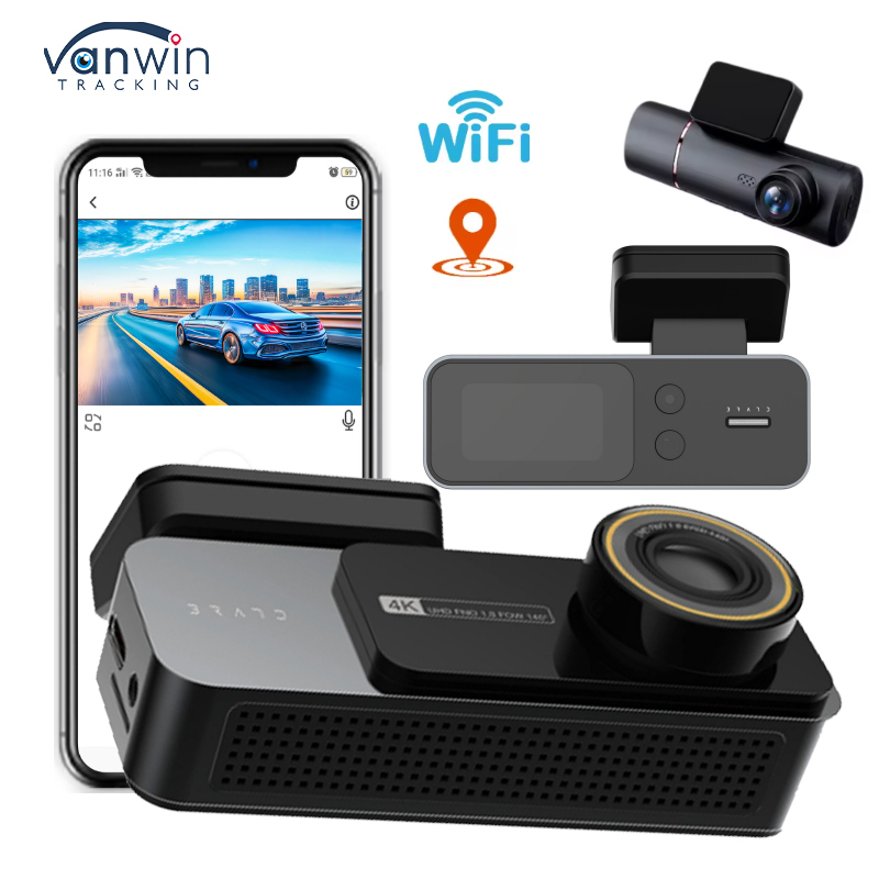 Câmera de painel com lente dupla 2K 2,89 polegadas DVR para carro WiFi Gravador de vídeo Câmera de painel Gravador de caixa preta Acessórios para carro