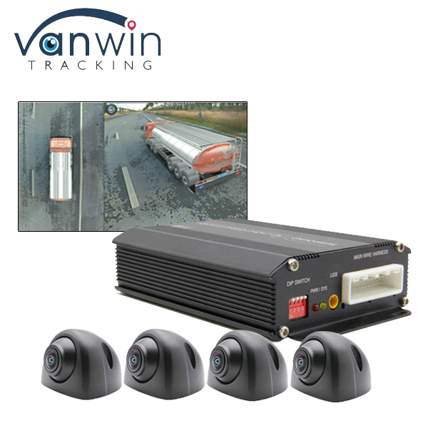 Sistema de Imagem de Visão de Pássaro 360 Inteligente AI 1080P Câmera Panorâmica 3D Surround 4 Câmeras Laterais Detecção de Gravador de Condução