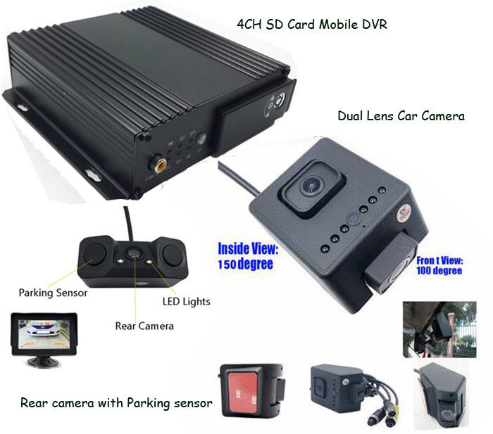 Os sistemas móveis móveis da câmera do dvr do táxi 3G 1080P do carro de GPS com OSD conectam