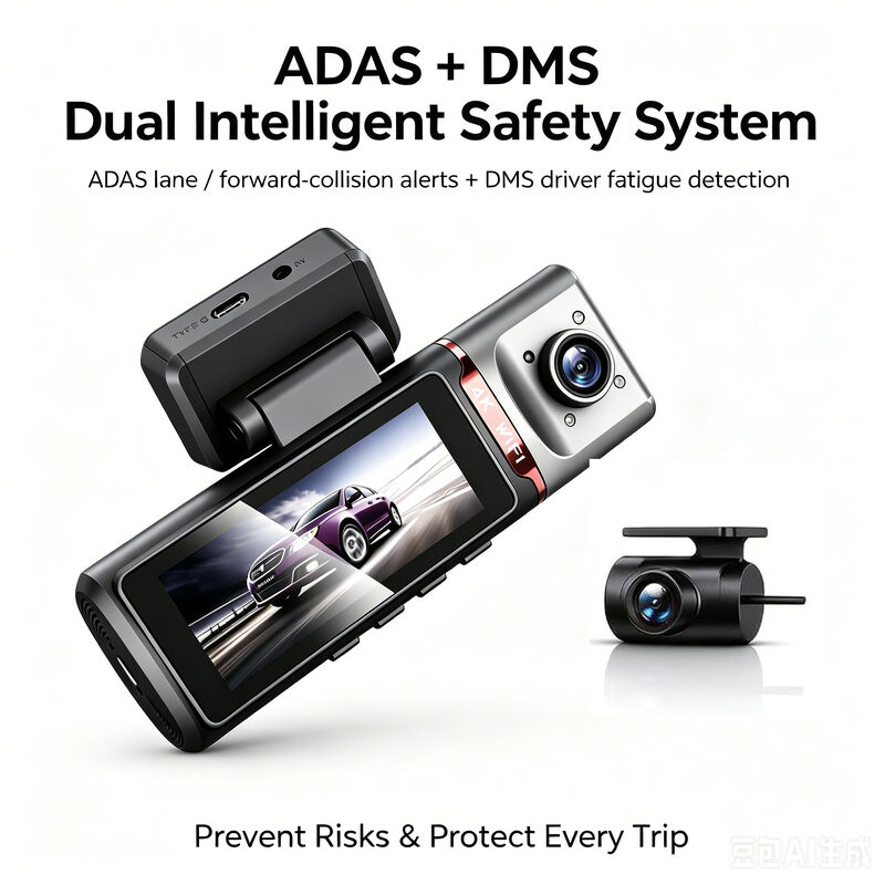 3 canais HD DVR Dash Cam 4G 4K Frente 1080P Cabina traseira GPS rastreamento ADAS DMS 24/7 Monitor de estacionamento para a segurança da frota