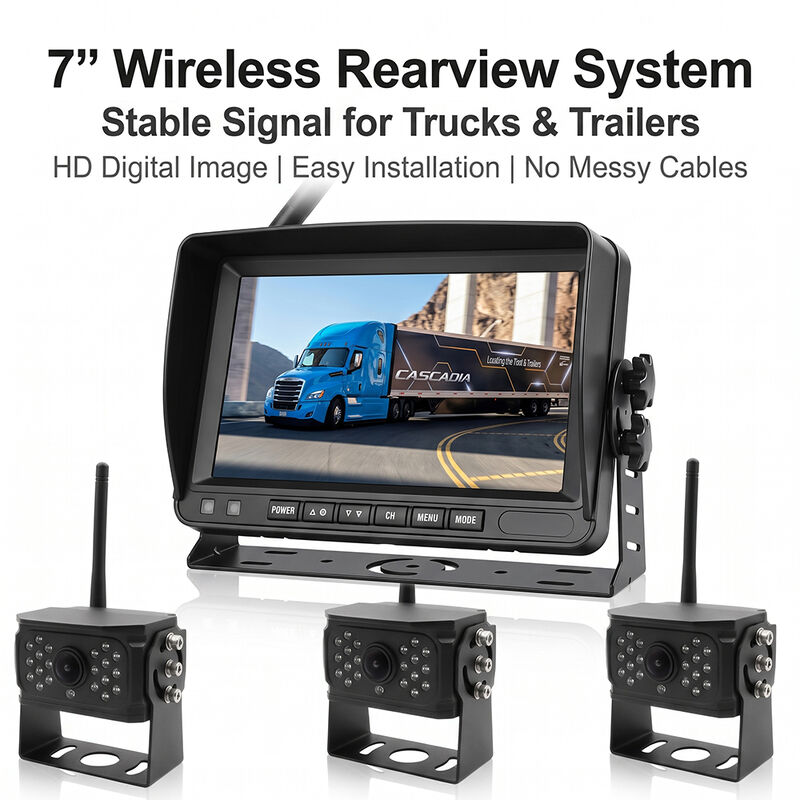 Câmera Wireless Hitch com Kit de Monitores Portáteis Câmera Reversa para Easy Boat Hookup Waterproof Night Vision Assistente de Direção