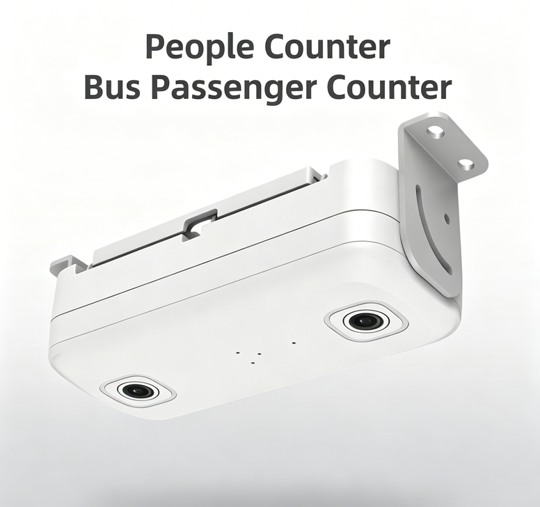Contador de Pessoas Binocular 3D para Ônibus Dispositivo de Contagem de Passageiros de Lente Dupla Sensor de Contador Automático de Passageiros com Câmera