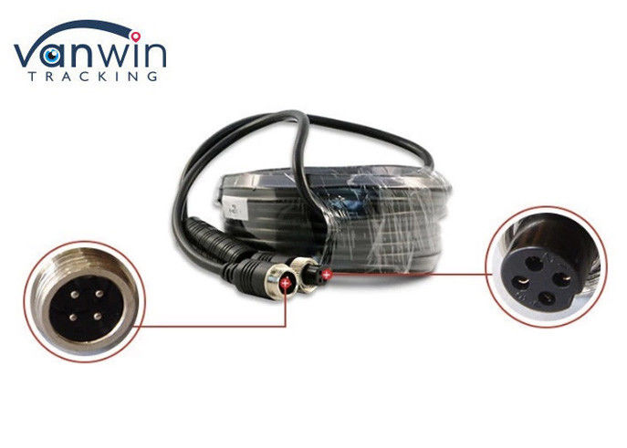 20m 4P Din Jack cabo de extensão duplo blindado conector feminino para masculino para câmera de ônibus