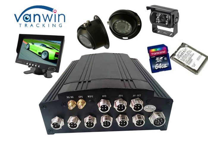 RJ45 4G Mobile DVR Câmeras analógicas 4 canais 2,5" SATA Digital Video Recorder