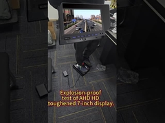 4 canais AI Monitor à prova de água à prova de explosão 10 polegadas AHD Display para veículos mecânicos