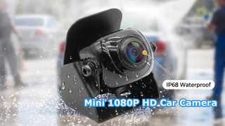 Solução de segurança compacta para câmera reversa de carro Mini 1080P AHD